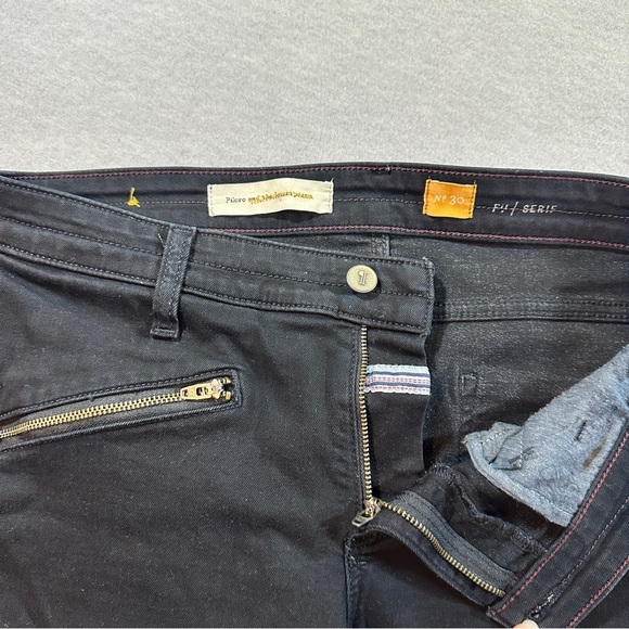 Pilcro & The Letterpress Serif Black Mid Rise Skinny Jeans Women’s 30 Zip - Picture 5 of 11